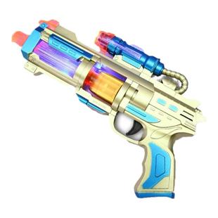 电动玩具枪儿童声光转轮手枪男孩宝宝仿真大号益智震动太空枪模型