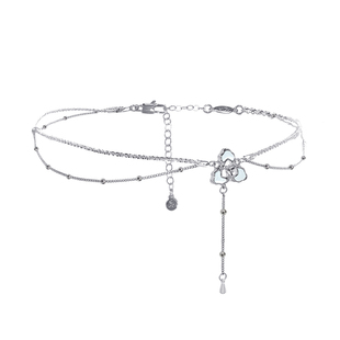 ATELIERSO x deepmoss 23AW -三花双层纯银项链 古典