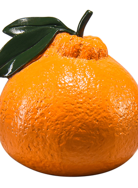 纯铜大吉大利桔子摆件桌面装饰品