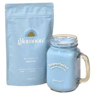 Glomoon香草藻蓝蛋白拿铁螺旋藻粉超级食物粉减脂期饱腹代餐奶昔