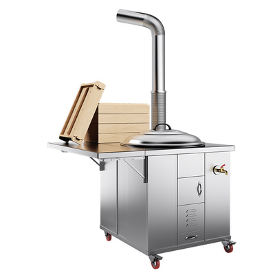 高端型304灶炉用柴火灶家用烧木柴大锅农村不锈钢新款移动土灶台