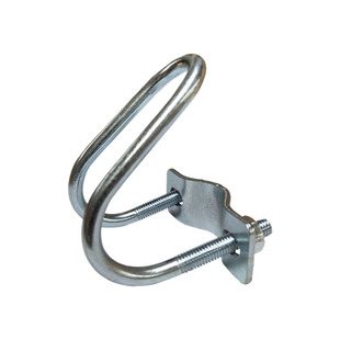 双U型十字管卡抱箍温室大棚配件养殖产床围栏卡扣镀锌钢管连接件