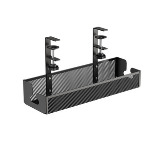 免打孔桌下理线器家用插座线束网状挂架篮桌面整理支架收纳置物架
