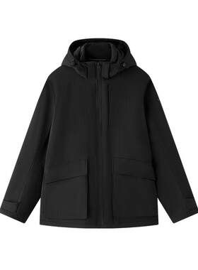 【自营】Marc O'Polo2025冬季新款防泼溅一手长可拆卸连帽棉服男