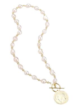 项链天然淡水珍珠巴洛克锁骨链