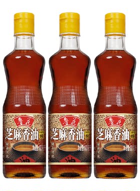 鲁花物理压榨芝麻香油100ml×3瓶