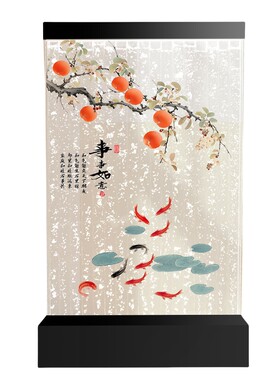 水幕墙隔断餐客厅入户门玄关屏风