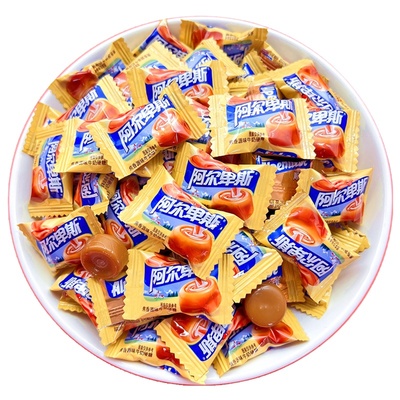 阿尔卑斯焦香原味硬糖散装喜糖果
