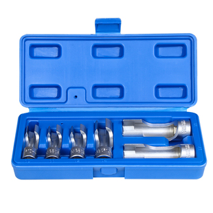 6件套开口油管扳手凹槽款10 11 12 14 17 19mm汽修专用工具