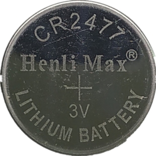 HenliMax高品质CR2477纽扣电池3V佛灯煤矿人员定位卡识别器电池