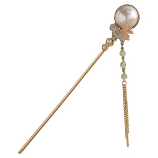 云兔追月-国风翠珠流苏发簪新中式古风汉服发饰精致马面裙步摇女