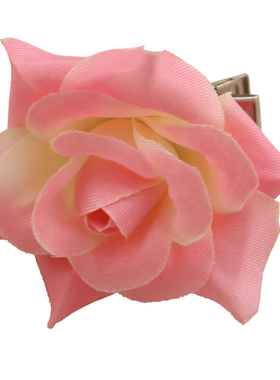 波西米亚海边新娘绢花黑色戒指