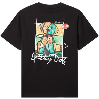 【凉感】卡宾珐琅印花短袖T恤男