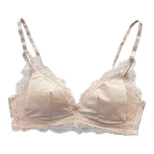 内衣女小胸聚拢上托无痕无钢圈白色性感女士胸罩蕾丝文胸套装法式