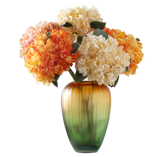 超逼真大枝法国绣球仿真花客厅假花摆设婚礼布置轻奢高端装饰插花