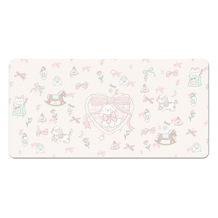 花间词礼物盒鼠标垫桌垫办公超大女生桌面办公家用滑鼠垫键盘垫子