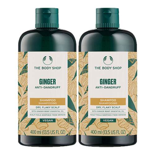 【官方正品】TheBodyShop美体小铺 生姜洗发水400ml2瓶装蓬松强韧