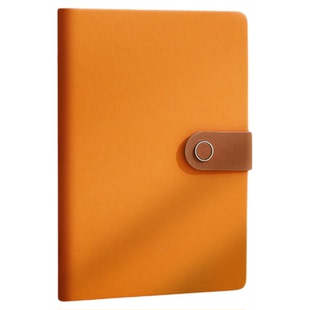 笔记本定制可印logo简约加厚a5带扣园搭扣本子大学生学习记事本党学习工作团务会议记录本公司广告订做印刷