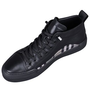 欧洲站男2025冬季新款潮流高帮板鞋韩版真皮加绒男士休闲鞋潮棉鞋