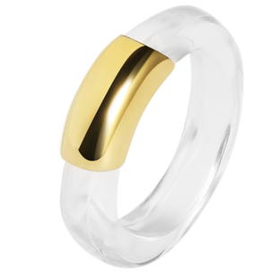 离岛空气融系列白水晶银戒指女小众设计素圈尾戒轻奢指环