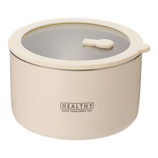 不锈钢饭盒微波炉加热上班族专用水果保鲜便当餐盒圆形密封带盖碗