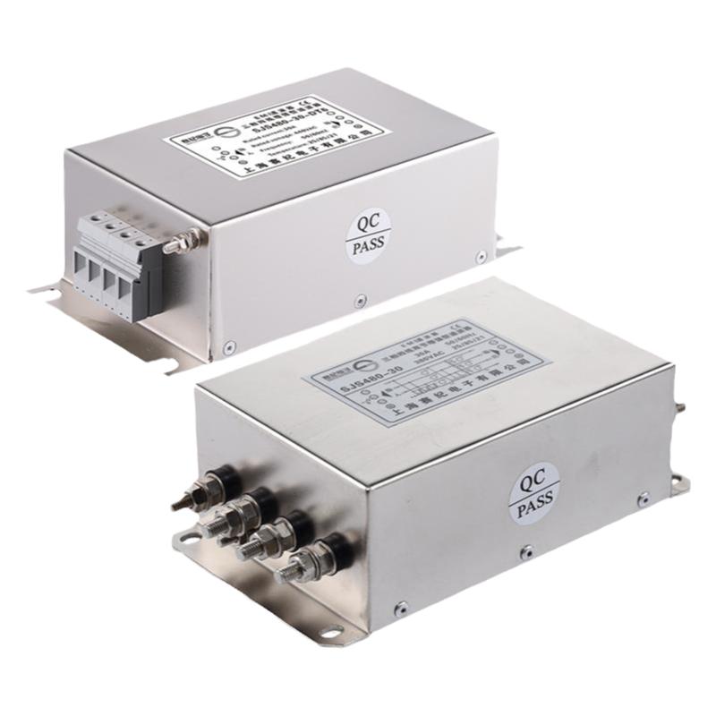 赛纪SJS480三相四线双级emi交流变频器电源滤波器380V440V抗干扰