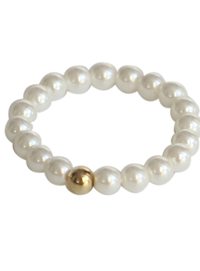 贝珠法式浪漫小戒指搭配利器