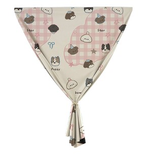 免打孔全遮光魔术贴窗帘出租屋家用动物卡通遮挡帘简易粘贴式帘子