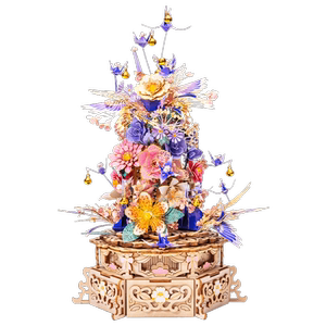 艺模醉花间3D立体拼图金属拼装模型手工diy玩具八音盒 送女友礼物