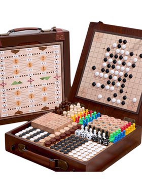 儿童益智多功能棋盘多合一套装