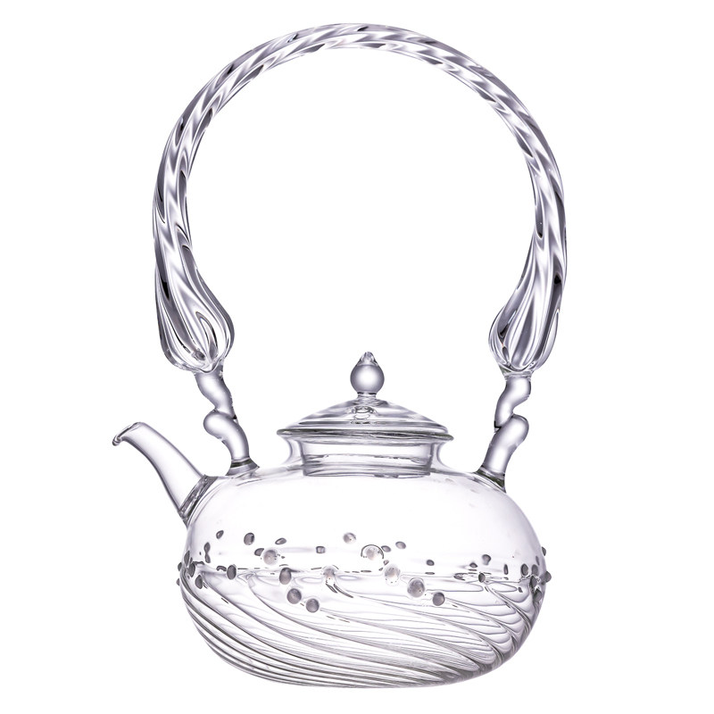 yyglass雅雅朝露茶具万事提梁壶