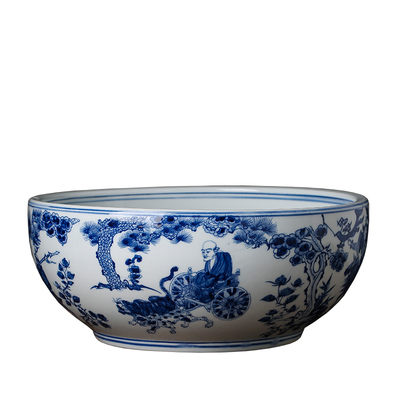 加厚加大号家用盆景德镇陶瓷和面盆揉面瓷盆厨房洗菜盆活面发面盆