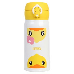 THERMOS膳魔师大黄鸭不锈钢保冷保温杯联名卡通学生可爱水杯