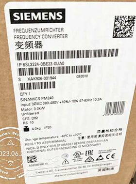 【询价】6SL3224-0BE23-0UA0G120变频器适用