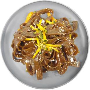 吾实陕西田家田舍包邮莉莉面皮非油炸方便面延安酸辣 黑白擀面皮