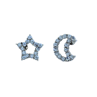 韩国多件套装耳钉精致可爱迷你圆球爱心雪花星星耳环女 随心搭配