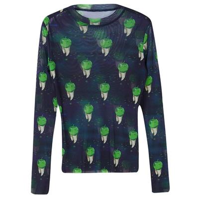 ar苹果牙牙网纱打底衫