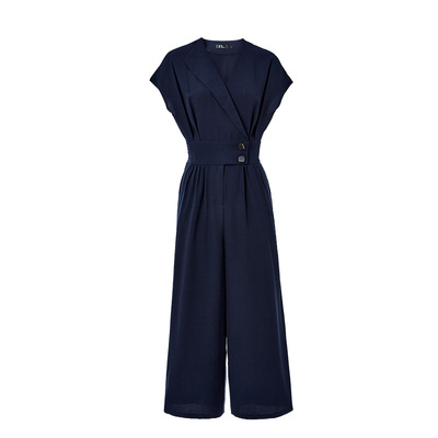 迪图夏季法式轻奢高级感阔腿连体