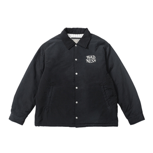 正确版本！水洗做旧 MADNESS 25AW 余文乐同款夹棉教练夹克男外套