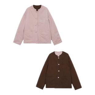 木岸muan小北岛棉服高级百搭定制两面穿棉服上衣女D-DG3-6822