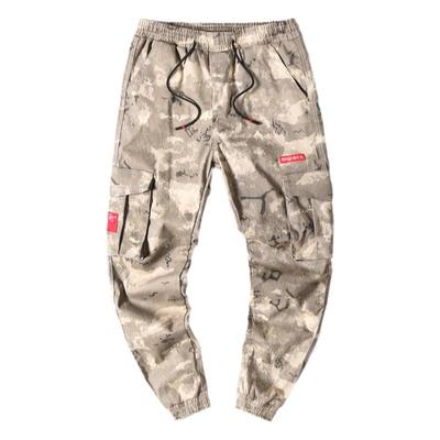 松紧腰束脚休闲裤男款弹力面料