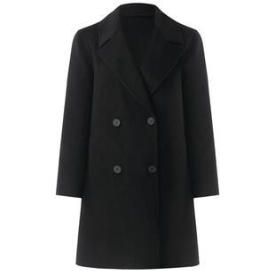 歌莉娅羊毛羊绒大衣女秋冬小个子穿搭中长款双面呢外套1BDC6E1D0