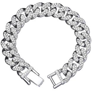 VOYAGE王一博同款古巴手链男女ins潮嘻哈欧美蹦迪手环冷淡风手饰