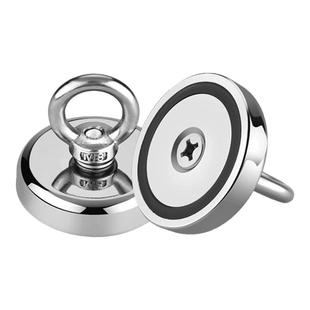 打捞吸铁石强力磁铁圆形强磁磁铁超强强磁固定器大号高强磁力吸盘