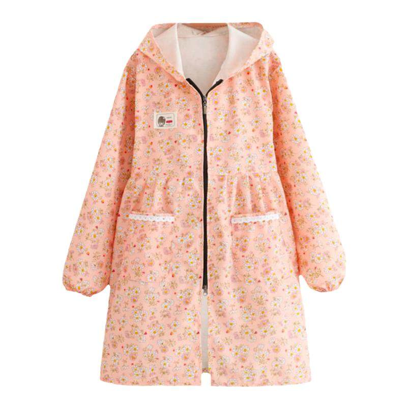 韩版洋气围裙长袖家用厨房耐磨帆布上班防污大褂工作服做饭罩衣女