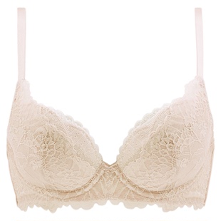 【花瓣杯】华歌尔Wacoal蕾丝舒适聚拢归拢软钢圈文胸内衣女UB35G5