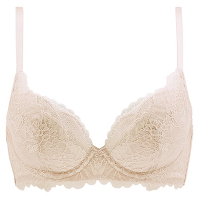 【花瓣杯】华歌尔Wacoal蕾丝舒适聚拢归拢软钢圈文胸内衣女UB35G5