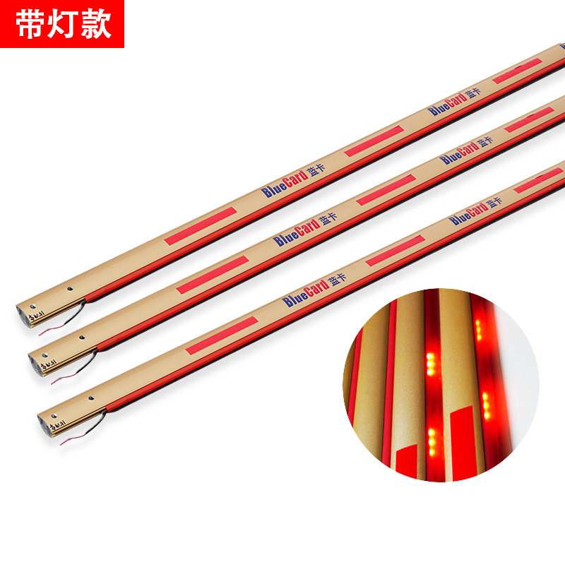 蓝卡道闸杆带灯带停车场道闸栏杆折叠带防砸胶条铝合金升降直杆