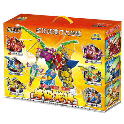 斗龙战士合体烈古拉机甲变形恐龙