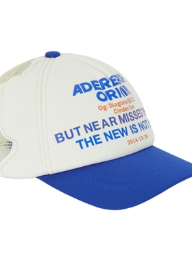 【D11抢先购】Ader Error 男品牌标志印花蓝色棒球帽